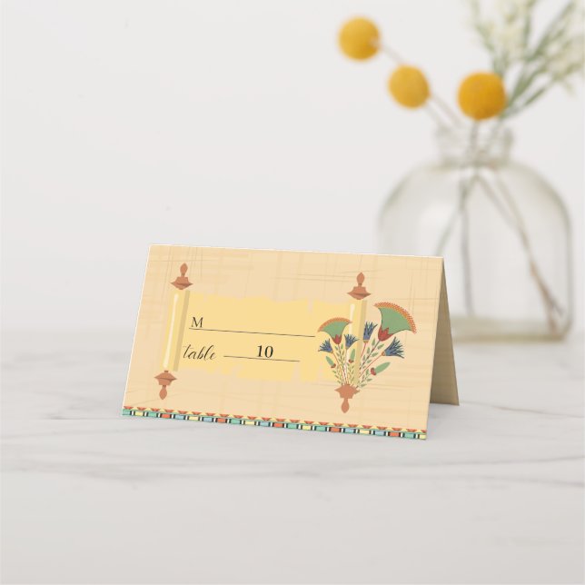 Convite para o casamento Patrimônio faraônico em p (Frente)