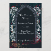 Convite Para O Castelo De Draculas De Halloween