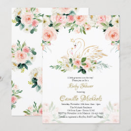 Convite para o Chá de fraldas Swan