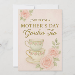 Convite para o chá de jardim do dia das mães   Ele