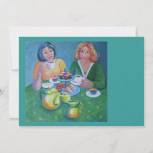 Convite para o chá e o bolo