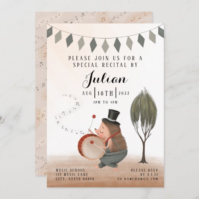 Convite para o considerando do tambor (Frente/Verso)