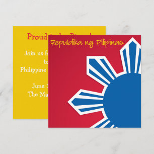 Convite para o Dia da Independência de Pinoy Phil