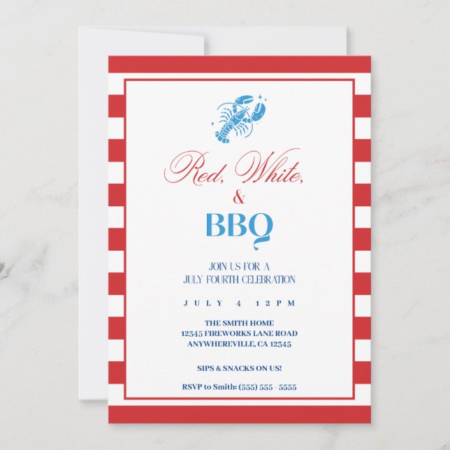 Convite para o Dia da Independência do Quarto de j (Frente)