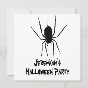 Convite para o Dia das Bruxas de Aranhas Cerradora