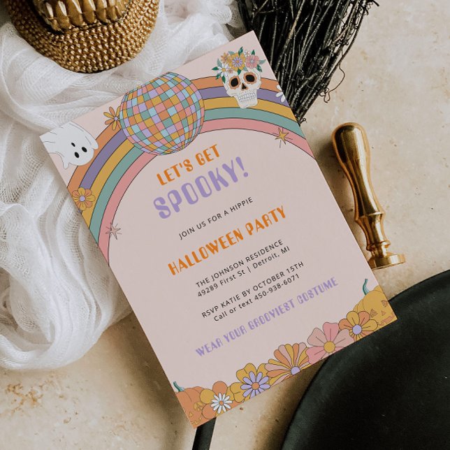 Convite para o Dia das Bruxas em Groovy Halloween (Criador carregado)