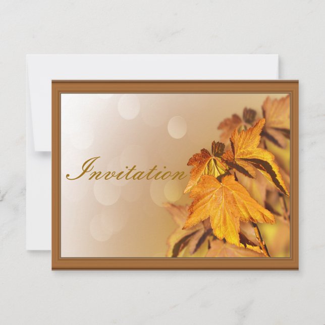 Convite para o Dia de Ação de Graças (Frente)