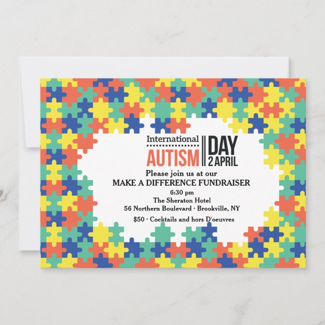 Convite para o Dia Internacional do Autismo (Frente)