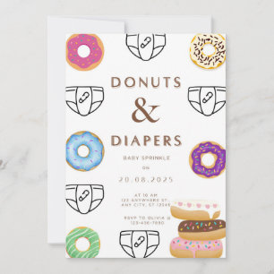 Convite para o Donuts & Diapers Baby Show