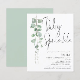 Convite para o Eucalyptus Baby Sprinkle, Script Or