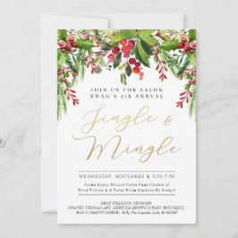 Convite para o Evento Jingle & Mingle com Guirland