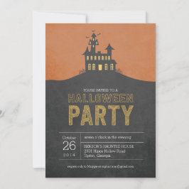 Convite para o Festa de Halloween da Casa Assombra