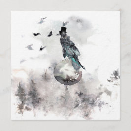 Convite para o Festa de Halloween da Floresta de R