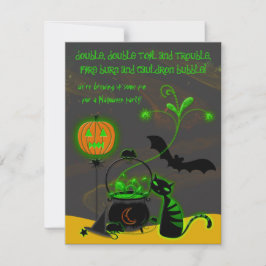 Convite para o Festa de Halloween de Cauldron