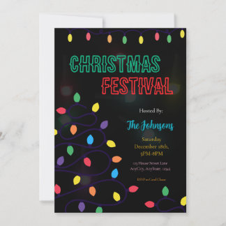Convite para o Festival de Luzes de Natal