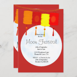 Convite para o Festival de outono Chinês