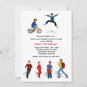 Convite para o final do ano escolar