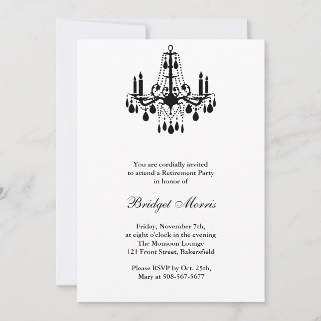 Convite para o Grand Ballroom Branco do Partido da (Frente)