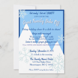 Convite para o Grande Concurso de Bolos em Família