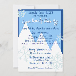 Convite para o Grande Concurso de Bolos em Família