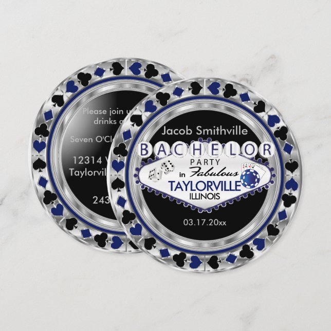 Convite para o Grupo de Despedida de Solteiro - Ci (Frente/Verso)