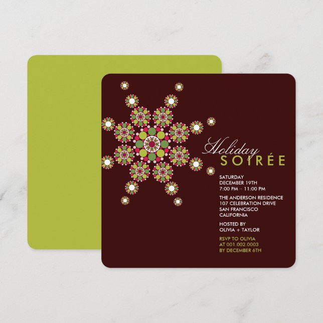 Convite para o Grupo de Feriados nas Estrelas do O (Frente/Verso)