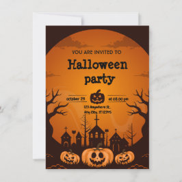 convite para o Halloween 2024