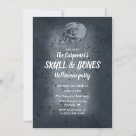 Convite para o Halloween de Skull e Bones