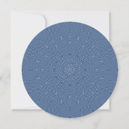 Convite para o Infinity Round em Azul e Branco