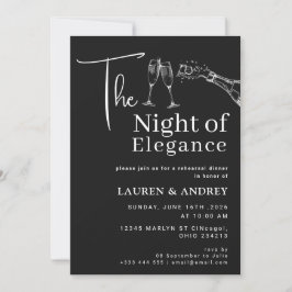 Convite para o Jantar de Ensaios da Noite de Elegâ