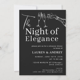 Convite para o Jantar de Ensaios da Noite de Elegâ