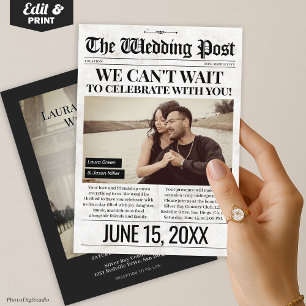 Convite para o Jornal de Casamento, Convite de cas