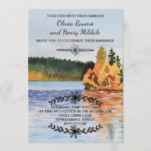 Convite para o lago de outono