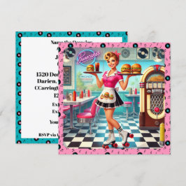 Convite para o Lanche Retrô