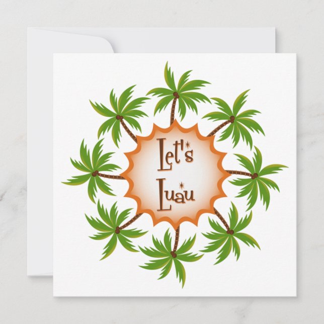 Convite para o Luau do Círculo de Palmeiras (Frente)