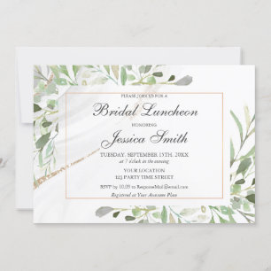 Convite para o Luncheon de Watercolor Bridal