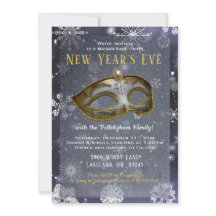 Convite para o Mascarada de Ano Novo