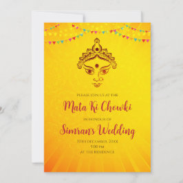 Convite para o Mata ka Jagrata do Mata ki Chowki