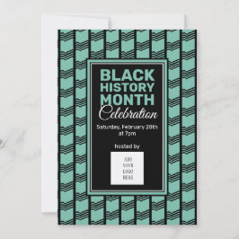 Convite para o Mês da História Negra Teal ADD LOGO