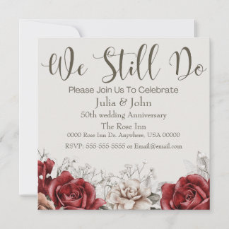 Convite para o novo Casamento vintage