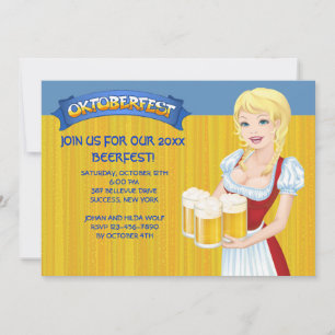 Convite para o Oktoberfest Beerfest
