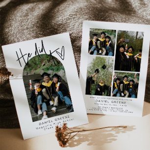 Convite para o Partido de Anúncio de Graduação de 