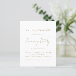 Convite para o Partido de Casamento de Script Dour