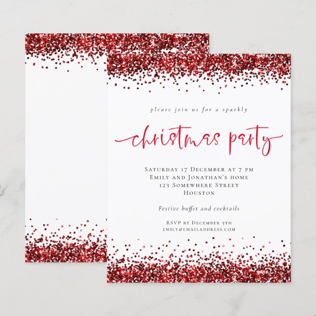 Convite para o Partido de Natal do Script de Largu (Frente/Verso)