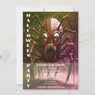 Convite para o Partido do Halloween do Monstro Ver