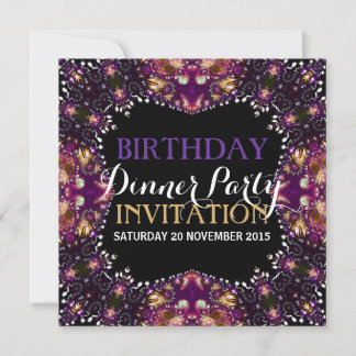 Convite para o Partido Janto de Aniversário Batik