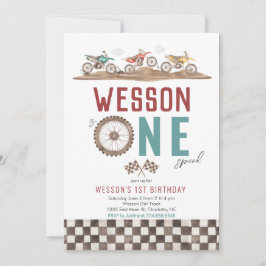 Convite para o Primeiro Aniversário da Dirt Bike