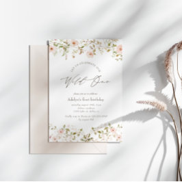 Convite para o Primeiro Aniversário de Rosa Selvag