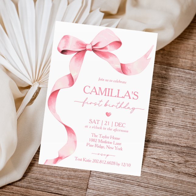 Convite para o primeiro aniversário de uma Arco ro (Criador carregado)