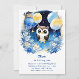 Convite para o primeiro aniversário do Owl